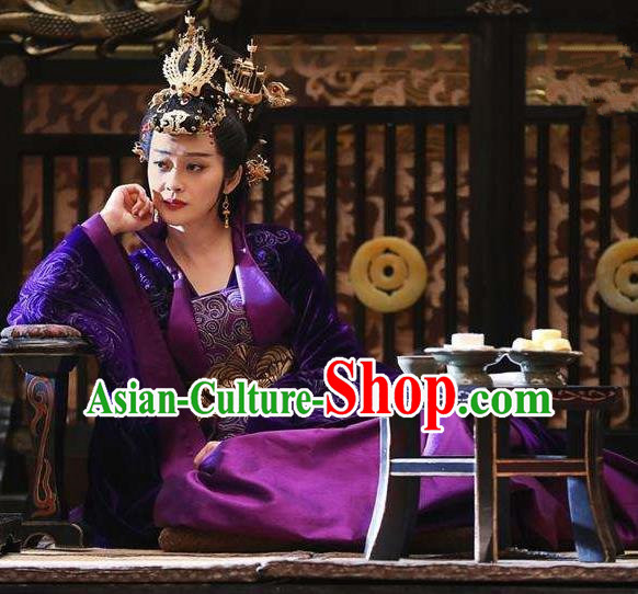 Nirvana in Fire Chinese Ancient Liang State Empress Xun Embroidered Replica Costume for Women