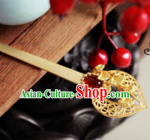 Chinese Handmade Classical Hair Accessories Hairpin Hair Stick Hanfu Agate Hairpins for Women