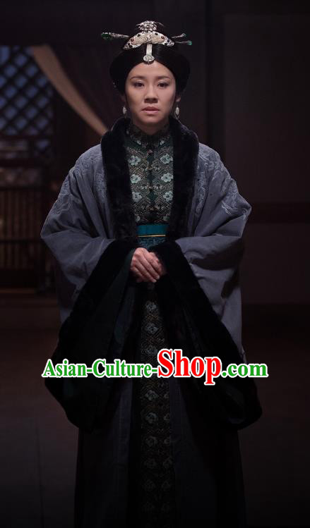 Nirvana in Fire Chinese Ancient Dowager Countess Embroidered Replica Costume for Women