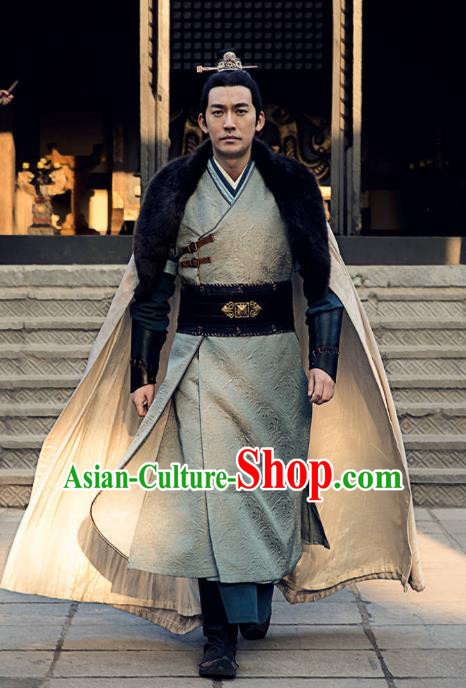 Nirvana in Fire Chinese Ancient Liang State Imperial Guards Commander Xun feizhan Replica Costume for Men