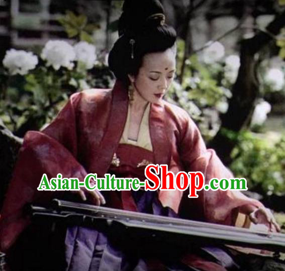 Chinese Ancient Tang Dynasty Princess Jiacheng Hanfu Dress Embroidered Replica Costume for Women