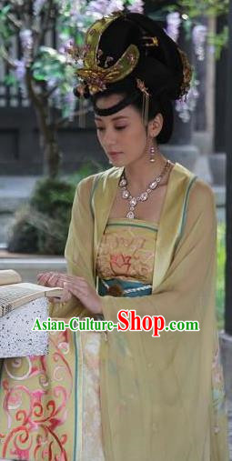 Traditional Chinese Ancient Costume Ancient  Tang Dynasty Hanfu Dress Clothing