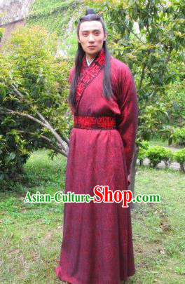 Chinese Ancient Tang Dynasty Nobility Childe Helan Minzhi Replica Costume for Men