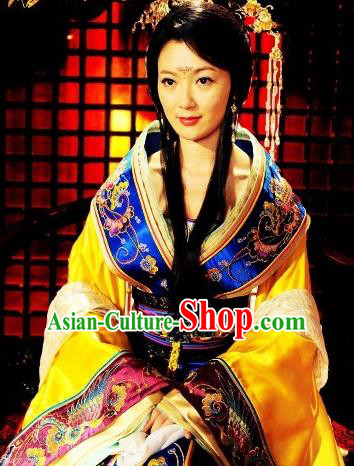 Chinese Ancient Tang Dynasty Imperial Consort Mei Hanfu Dress Replica Costume for Women