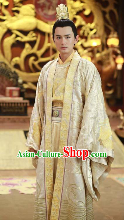 Chinese Tang Dynasty Royal Highness Pu Replica Costume Ancient Prince Li Tai Clothing for Men