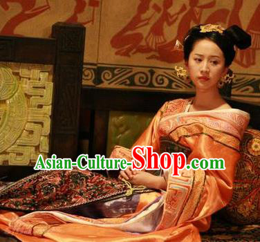 Traditional Chinese Han Dynasty Princess Lv Ying Hanfu Dress Ancient Palace Replica Costume for Women