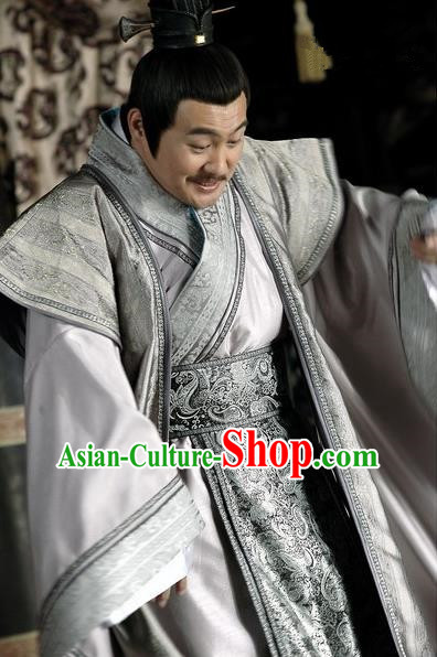 Chinese Ancient Han Dynasty Feudatory King Liu Zhang Replica Costume for Men