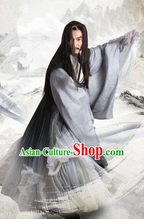 Chinese Ancient Three Kingdoms Period Swordsman Li Quan Replica Costume for Men