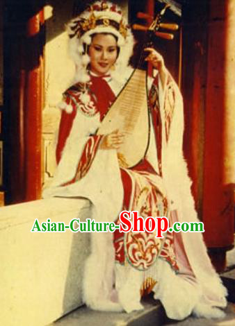 Chinese Ancient Han Dynasty Beauty Wang Zhaojun Hanfu Dress Replica Costume for Women