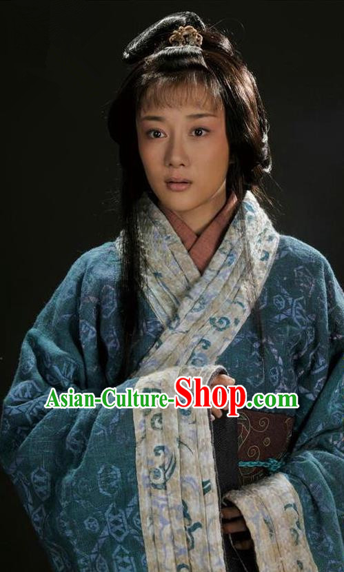 Chinese Ancient Three Kingdoms Period Palace Lady Hanfu Dress Replica Costume for Women