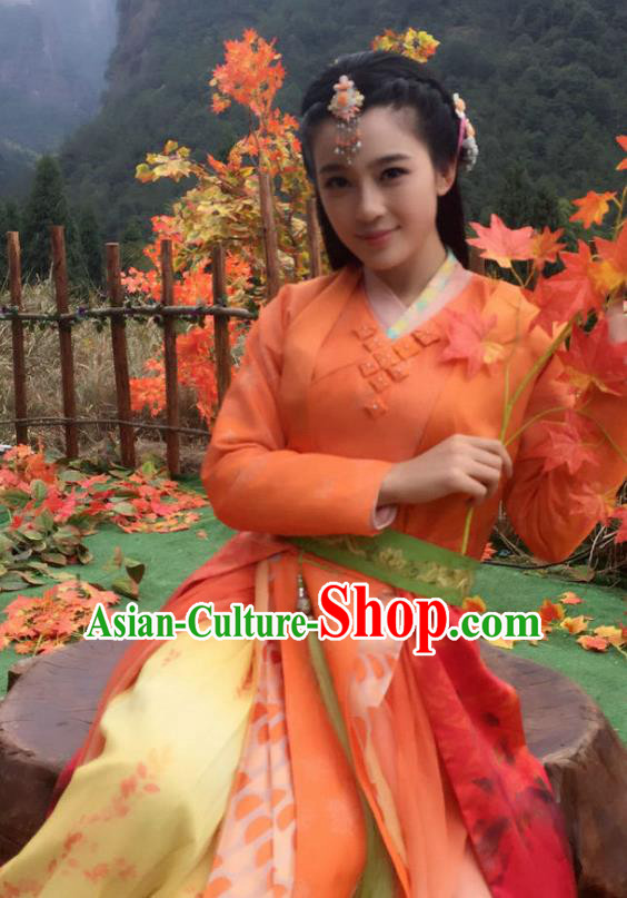 Chinese Ancient Three Kingdoms Dynasty Palace Lady Hanfu Dress Replica Costume for Women