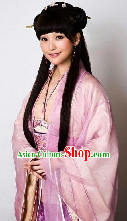 Chinese Ancient Qin Dynasty Nobility Lady Princess Hanfu Dress Replica Costume for Women