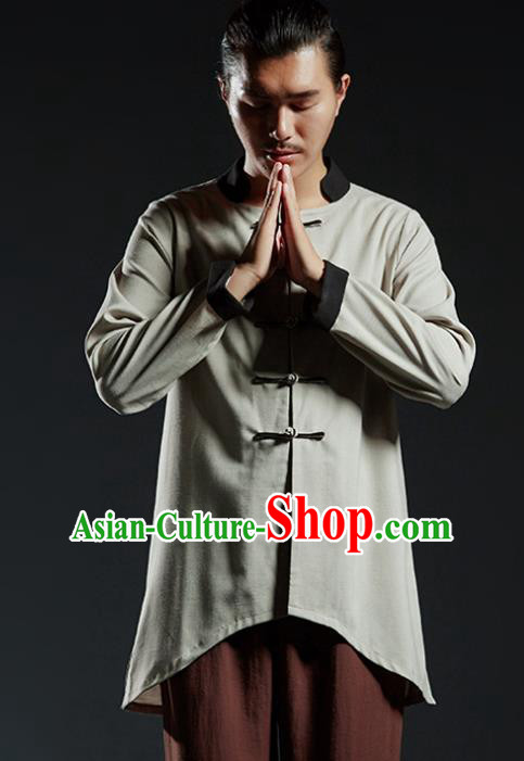 Chinese Kung Fu Martial Arts Jacket Gongfu Costume Tang Suit Wushu Tai Chi Clothing for Men