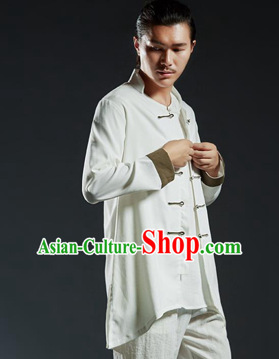 Chinese Kung Fu Martial Arts Jacket Gongfu Costume Wushu Tai Chi Clothing for Men