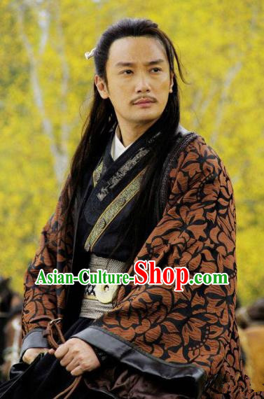 Traditional Chinese Ancient Qin State Politician Yong Rui Replica Costume for Men