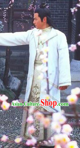 Traditional Chinese Ancient Chunqiu Period Jin State Prince Shen Sheng Replica Costume for Men