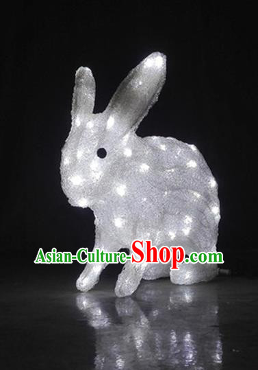 Traditional Handmade Chinese Zodiac Rabbit Electric LED Lights Lamps Lamp Decoration