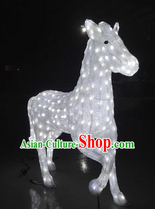 Traditional Handmade Chinese Zodiac Horse Electric LED Lights Lamps Lamp Decoration