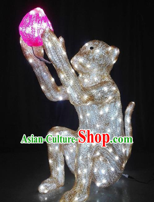 Traditional Handmade Chinese Zodiac Monkey Electric LED Lights Lamps Lamp Decoration