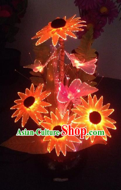 Traditional Handmade Chinese Flowers Lanterns Electric LED Lights Lamps Desk Lamp Decoration