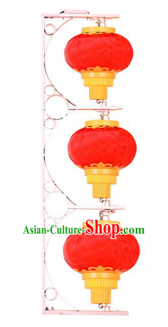Traditional Handmade Chinese Red Lanterns Spring Festival Electric LED Lights Street Light Lamp Decoration