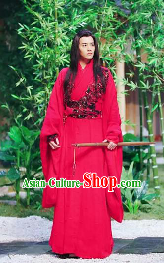 Untouchable Lovers Chinese Ancient Swordsman Hua Cuo Replica Costume for Men