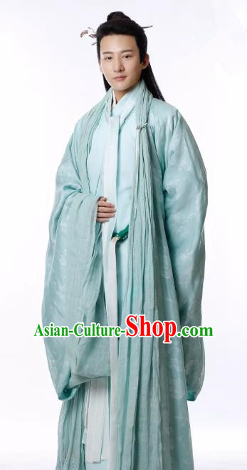 Untouchable Lovers Chinese Ancient Southern and Northern Dynasties Scholar Nobility Childe Replica Costume for Men