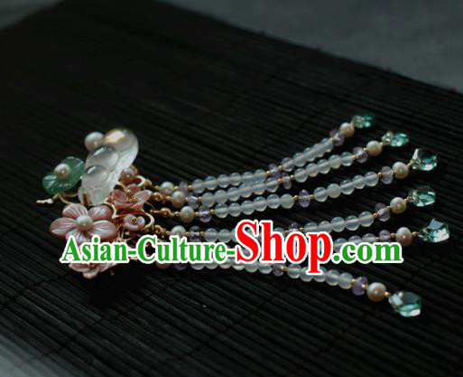 Traditional Chinese Ancient Hair Claws Hair Accessories Handmade Hanfu Jade Hairpins for Women