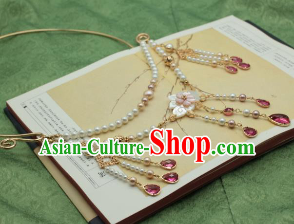 Traditional Chinese Ancient Handmade Necklace Hanfu Tassel Necklets for Women