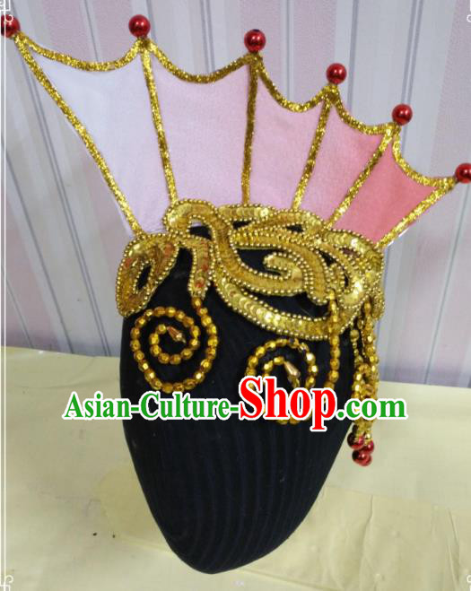 Chinese Traditional Classical Dance Hair Accessories Folk Dance Yangko Tassel Headwear for Women