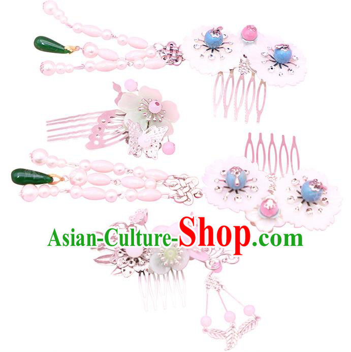 Chinese Ancient Hair Accessories Hanfu Hair Comb Traditional Hairpins Headwear for Women