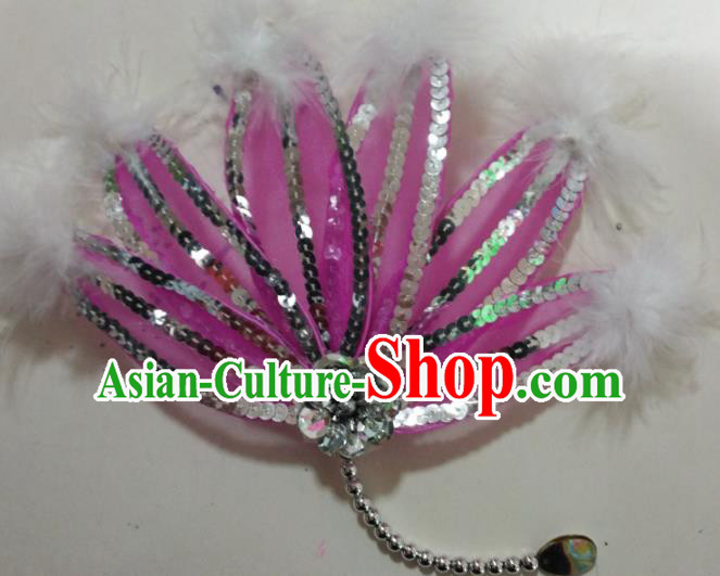 Chinese Classical Dance Hair Accessories Traditional Folk Dance Yanko Dance Dandelion Headwear for Women