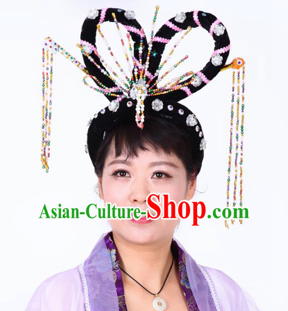 Chinese Traditional Classical Dance Hair Accessories Ancient Beijing Opera Actress Hairpins Headwear for Women