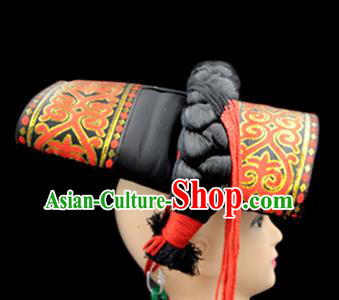 Traditional Chinese Miao Nationality Dance Clothing Hmong Ethnic Minority Costumes and Headwear