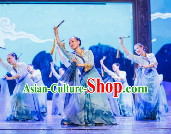 Traditional Chinese Folk Dance Yangko Costume, China Classical Dance Clothing for Women