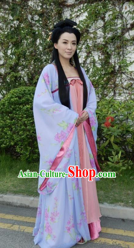 Chinese Ancient Princess Hanfu Dress Tang Dynasty Princess Taiping Embroidered Costumes for Women