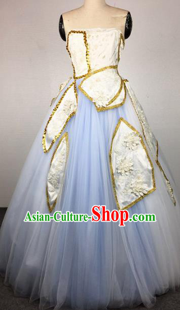 Top Grade Stage Performance Costumes Modern Fancywork Chorus Full Dress for Women