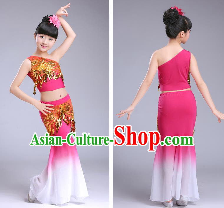 Children Stage Performance Costume Catwalks Folk Dance Clothing Classical Dance Dress