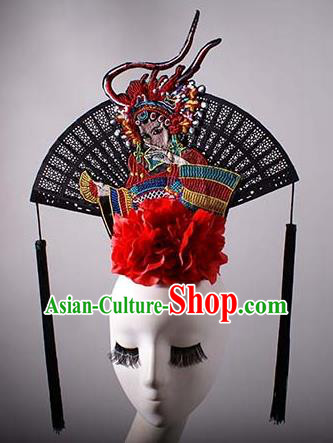 Top Grade China Traditional Palace Hair Accessories Halloween Catwalks Royal Crown Stage Performance Modern Fancywork Headwear
