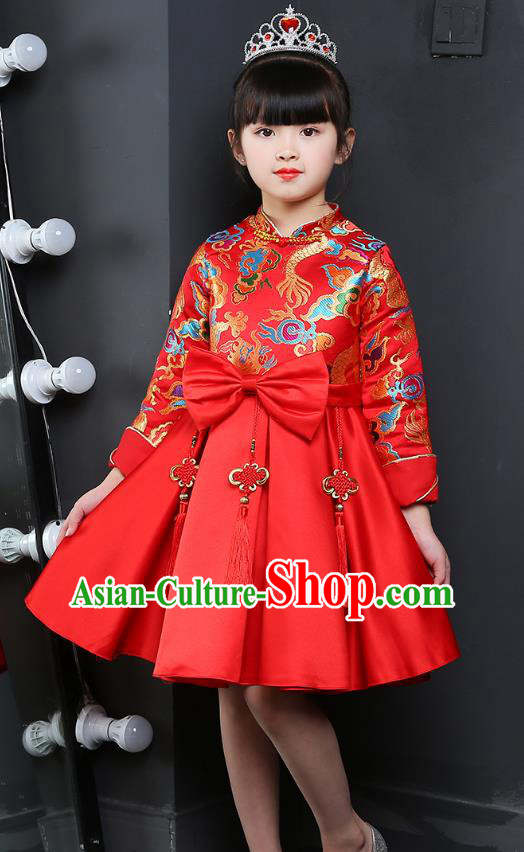 Children Stage Performance Costume Catwalks Folk Dance Clothing Classical Dance Dress