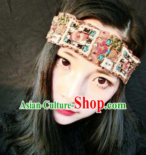 Top Grade Catwalks Hair Accessories Exaggerated Bohemian Headband Modern Fancywork Headwear