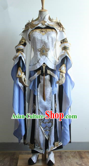 China Ancient Cosplay Taoist Nun Costumes Chinese Traditional Swordsman Warriors Knight-errant Clothing for Women