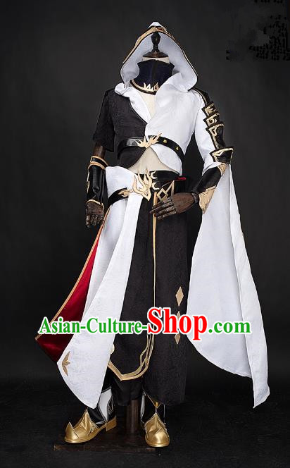 China Traditional Cosplay Swordsman Costumes Chinese Ancient Kawaler Knight-errant Clothing for Men