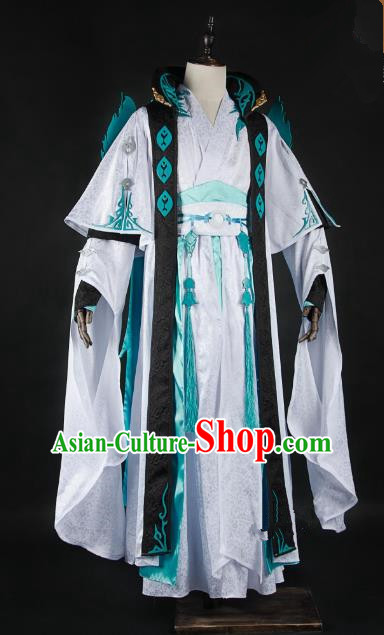 China Traditional Cosplay Royal Highness Swordsman Costumes Chinese Ancient Kawaler Knight-errant Clothing for Men