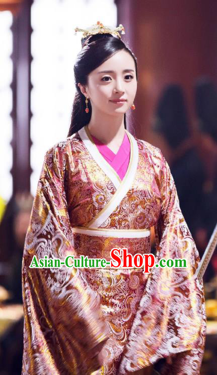 Chinese Ancient Palace Hanfu Dress Northern Zhou Dynasty Empress Historical Costume for Women