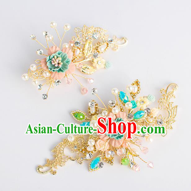 Chinese Ancient Bride Hair Accessories Xiuhe Suit Hairpins Hair Sticks for Women