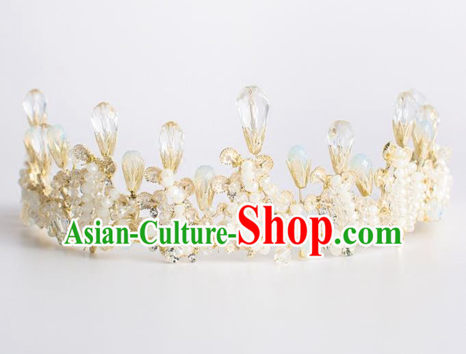 Baroque Bride Hair Accessories Princess Royal Crown Wedding Classical Crystal Imperial Crown for Women