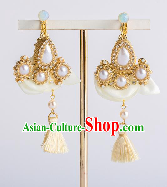 Bride Classical Accessories Pearls Earrings Wedding Eardrop for Women