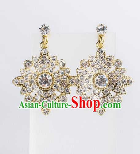 Bride Classical Accessories Earrings Pendant Wedding Crystal Eardrop for Women