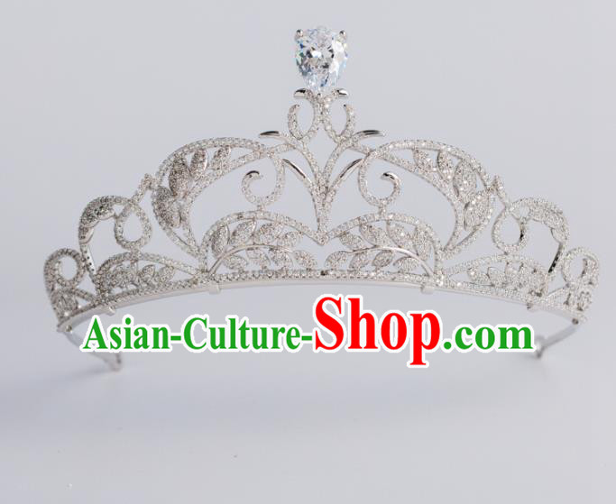 Baroque Bride Hair Accessories Classical Royal Crown Princess Imperial Crown Headwear for Women